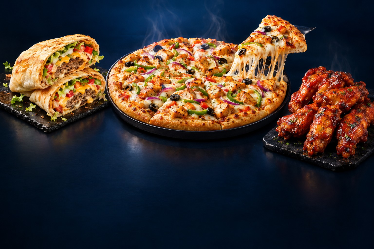 Epizza pizza and Folded Beast